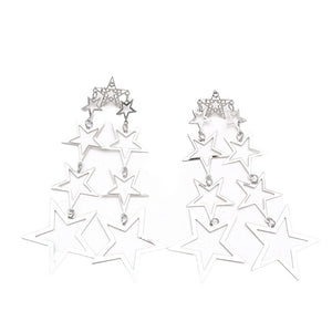Star Tassel Long Earrings