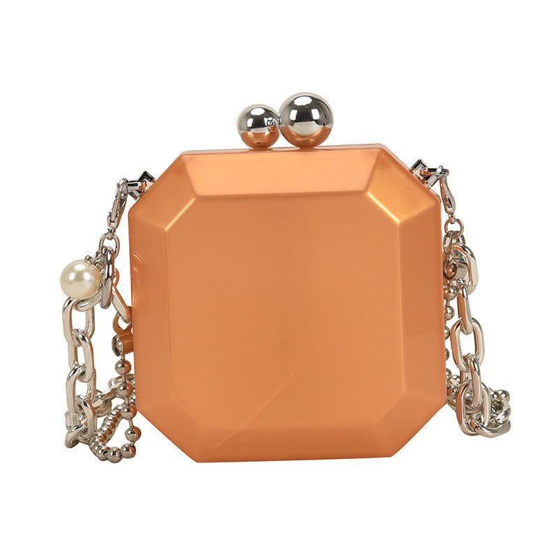 Acrylic Chain Shoulder Box Bag