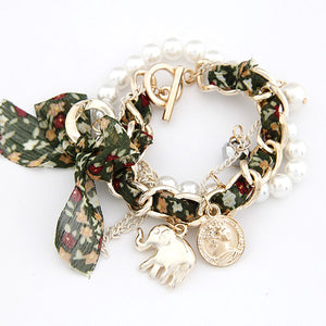 elephant & pearls Bracelet