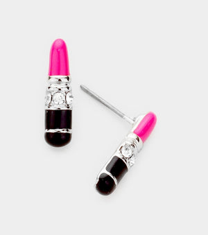 Lipstick Earrings (mini 1 inch)